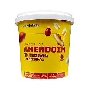 Pasta de Amendoim com Integral Mandubim 1,02 kg