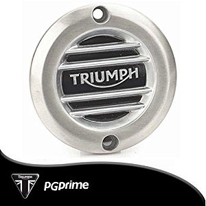 Emblema de Embreagem Escovado Triumph  Bonneville T120...