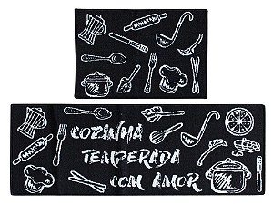 kit passadeira 2 peças antiderrapante camesa