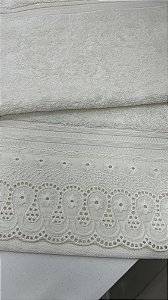 Toalha de rosto 100% algodão egípcio 50x80cm