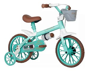 Bicicleta Infantil Aro 12 Nathor Mini Antonella Baby Acqua