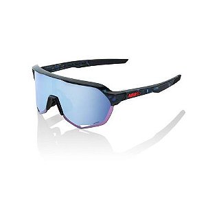 Óculos Ciclismo 100% S2 Black Holographi Hiper Blue Original
