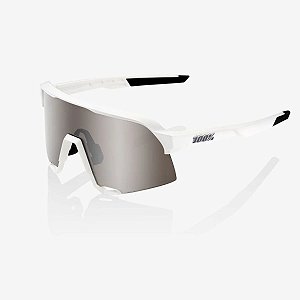 Óculos Ciclismo 100% S3 Matt White / Hiper Silver Original