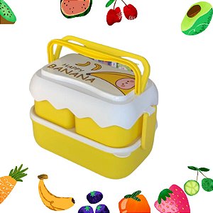 Marmitinha Frutas De 2 Andares Com Talhe