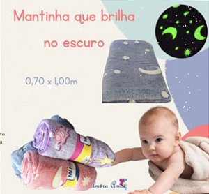 Mantinha 0,70x1,0m Que Brilha No Escuro