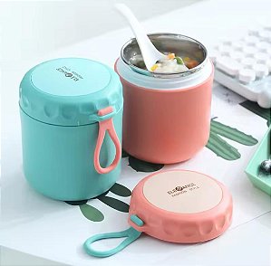 Pote Térmico De Aço Inox Com Colher