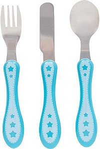 Kit Talher inox 3 Peças Estrelinha