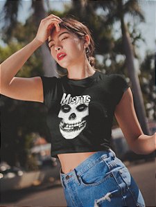 Blusa Cropped Banda Misfits