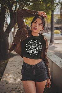 Blusa Cropped Símbolo Sigilo de ASTAROTH
