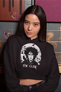 The Cure - O corvo - Cropped Moletom Manga Longa