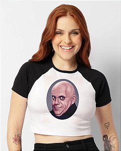 Cropped Raglan - Família Addams - Tio Fester
