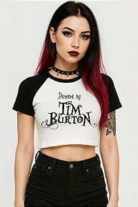 Blusa Cropped Raglan Directed by Tim Burton