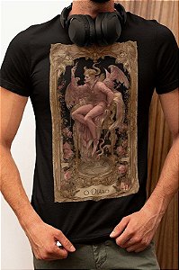 Camiseta TAROT - Arcano Maior O DIABO - Art Nouveau