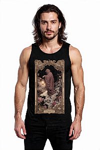 Camiseta Regata TAROT - Arcano Maior O EREMITA - Art Nouveau