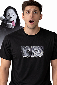 Camiseta Todo Mundo em Pânico Algodão Filme Comédia - Coleção Janelas da Alma