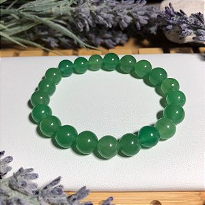 Pulseira de Pedra Natural Quartzo Verde - Saúde, Energia e Vitalidade