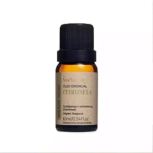 Óleo Essencial Citronela Via Aroma 10ml Para Difusor