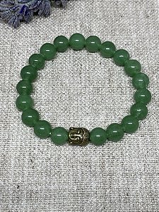 Pulseira de Pedra Natural Quartzo Verde - Saúde, Energia e Vitalidade