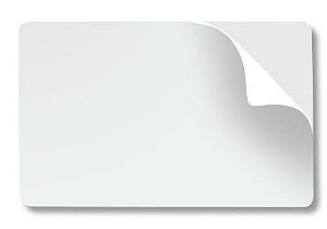 Cartão PVC adesivado próprio para impressão de um lado. Espessura 0,76 -  Prox cards Suprimentos para cartões e Máquinas de impressão