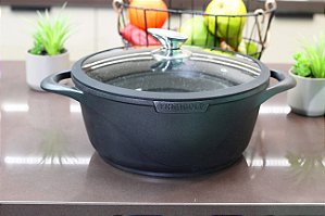 Panela Frigigold linha Premium Fosca 28cm com tampa Capacidade 6 litros