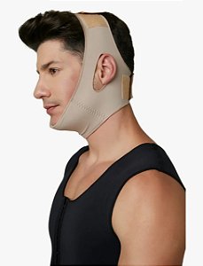 Faixa Facial Mentoneira Para Lipo Papada Lifting Bichectomia Cor Nude Tamanho Único
