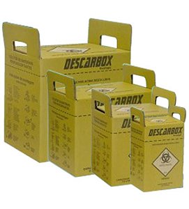 Coletor Perfuro Cortante 07Lts Ecologic Amarelo - Descarbox (Kit com 05)