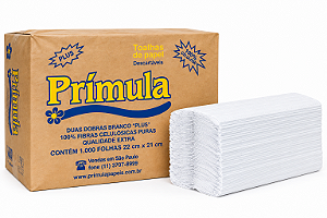 Papel Toalha Interfolha 2 Dobras 20x21 com 1000 Folhas