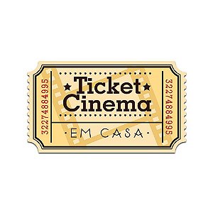 Placa de Parede - Ticket Cinema