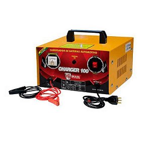 Carregador De Bateria 10a 12v Bivolt Charger 100 V8 Brasil