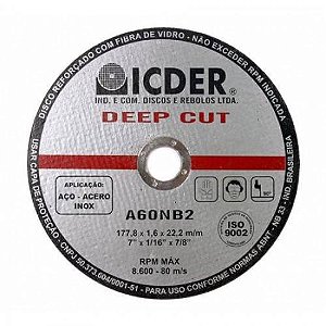 Disco De Corte - 9 X 1/16 X 7/8 - Deep Cut Icder