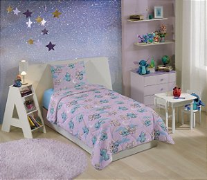Edredom Infantil Solteiro Microfibra - Stitch