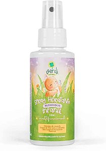 Spray Hidratante Reparador 100% Natural com Hidrolato de Lavanda, Extrato de Aloe Vera e Calendula, Oleo - VERDI