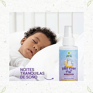 Baby Room Mist Spray Relaxante Aromaterapeutico com Hidrolato de Melissa e Oleo Essencial de Lavanda - VERDI