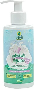 Sabonete Liquido e Shampoo Infantil Relaxante com Oleos Essenciais de Lavanda e Laranja Doce - VERDI