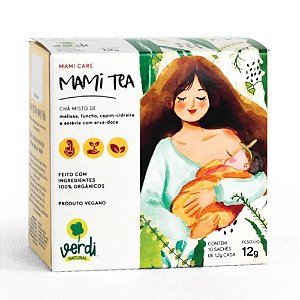 Cha Mami Tea para Amamentacao com blend de ervas - VERDI