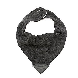 Babador Bandana Com Mordedor Jeans Preto - Clingo