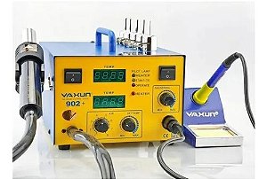 Estação Solda E Retrabalho Ar Quente Yaxun 902+ 110v Ou 220v