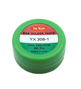 Solda Em Pasta Bga Yaxun Yx-308 1 - 30gr para Chp's Bga e Smd