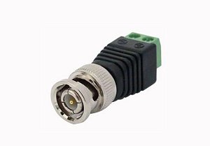 Conector Bnc Macho Com Borne Cftv Cameras Dvr