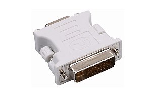 Adaptador Dvi-i 24+5 Pinos Macho P/ Vga 15 Pinos Femea