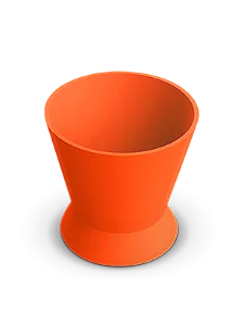 Pote Dappen Silicone Laranja Médio Indusbello
