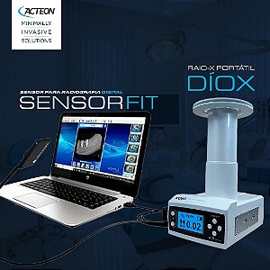 Sensor para Radiografia Digital Fit T2 + Raio-X Portátil Díox ACTEON