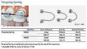 Mola Ortodôntica Para Torque Individual 016 x 022 Large c/10 unid World Bio Tech