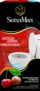PASTILHA ADESIVA SENAMAX CEREJA E AVELA