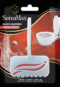 BLOCO SANITARIO REFIL C/2 SENAMAX CEREJA E AVELA