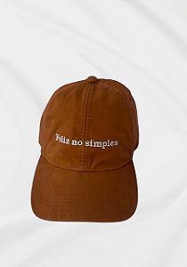 Boné Feliz no simples - Caramelo