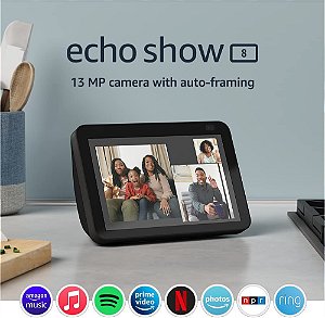 Amazon Alexa Echo Show 8 Câmera 13MP 2ª  Geração