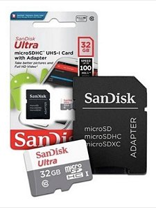 Kit 10 Sandisk Ultra 32gb 100mb/s Classe 10