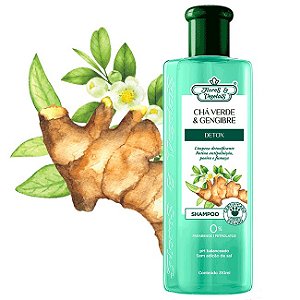 Shampoo Flores & Vegetais Chá Verde & Gengibre Detox 310ml