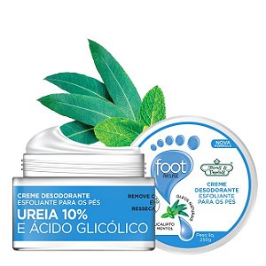 Creme Desodorante para os Pés Flores & Vegetais Esfoliante Foot Relax 250g